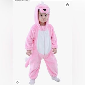 Baby Pink Dinosaur costume